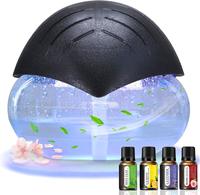 Air Purifiers, Water Filter Air Cleaner with LED Colorful Lights for Home and Office, Essential Oil Aroma Diffuser & Air Fres...
