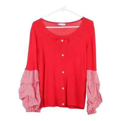 Maci Jumper - Large Red Cotton Blend