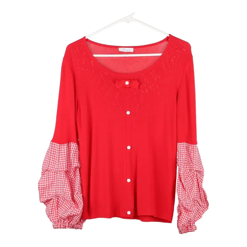 Maci Jumper - Large Red Cotton Blend