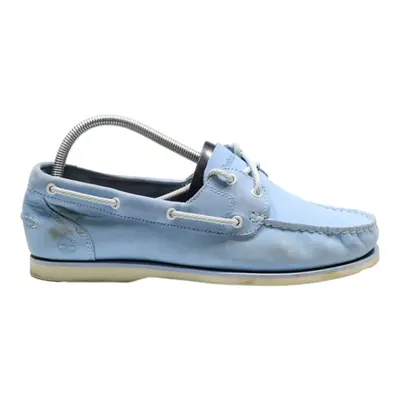 TIMBERLAND Boat Shoes Blue Leather Womens UK 7.5