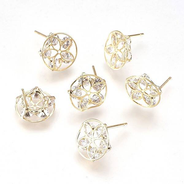 Brass Stud Earrings