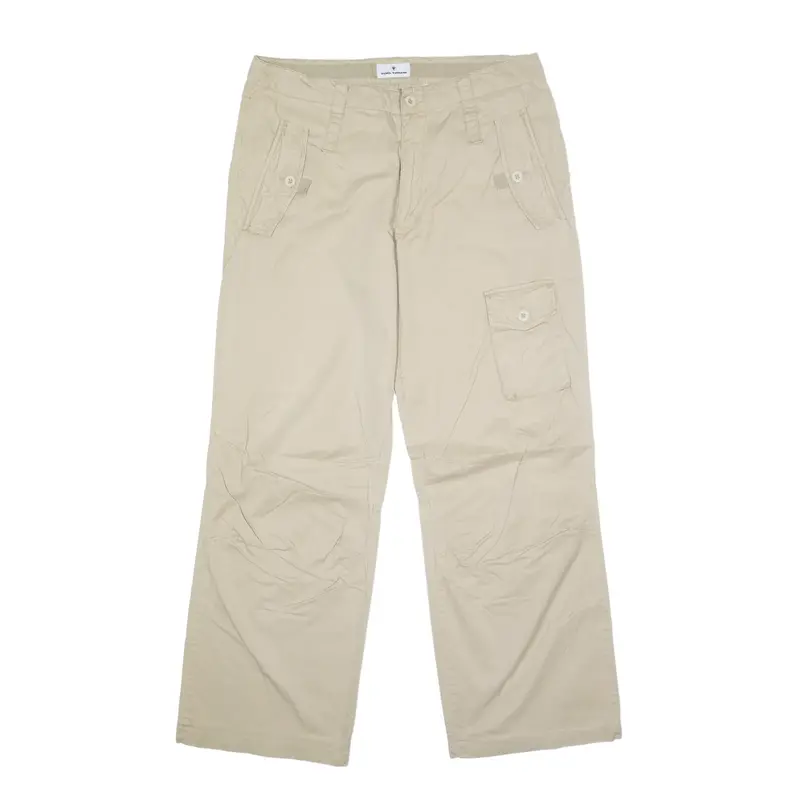 TOM TAILOR Cargo Trousers Beige Regular Straight Mens W32 L29