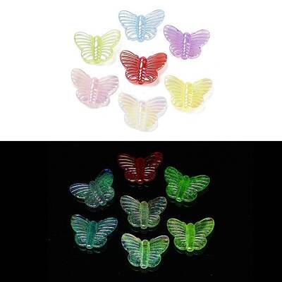 Luminous UV Plating Rainbow Iridescent Acrylic Beads