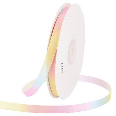 50 Yards Macaron Gradient Color Polyester Ribbon