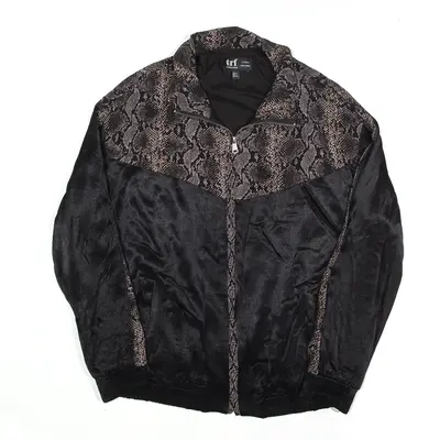 ZARA TRF COLLECTION Shell Jacket Black Animal Print Womens S