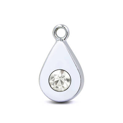Platinum Plated Alloy Glass Rhinestone Charms