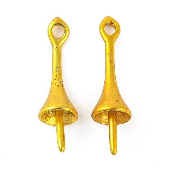 Brass Bead Cap Bails
