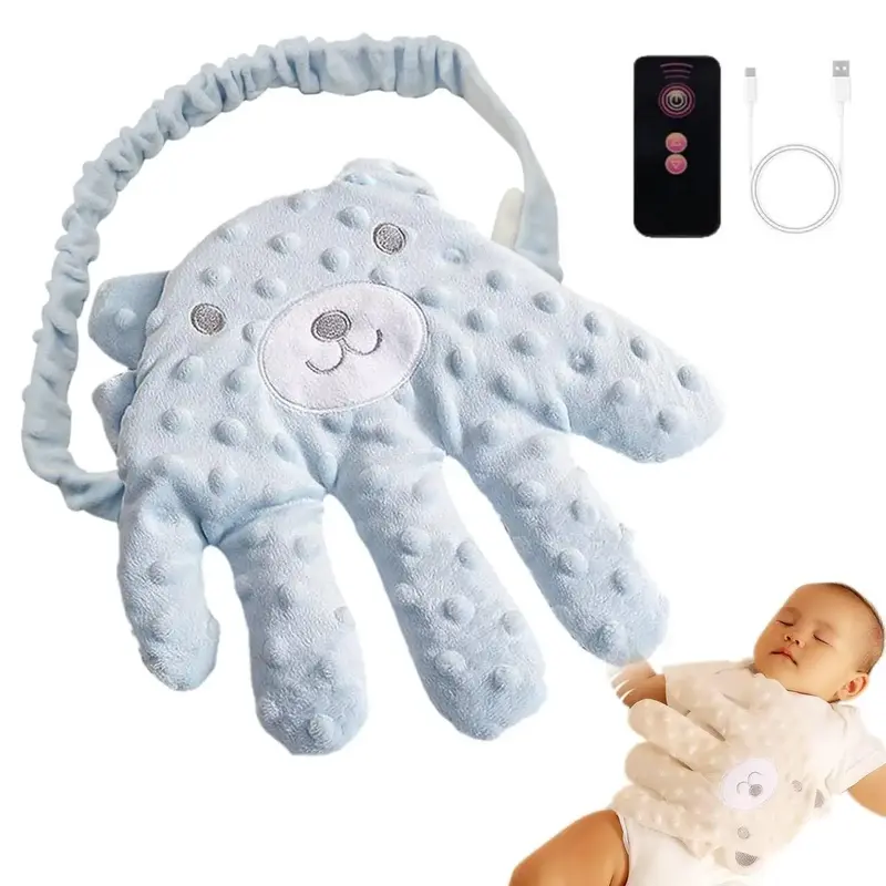 Baby Soothing Palm, Baby Startle Prevention Hand Glove, Electric Infants Sleep Aid Hand Glove,Baby Sleep Automatic Beater (Pi...