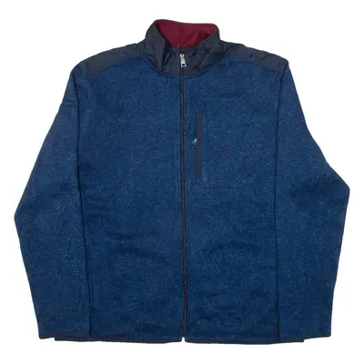 NAUTICA Mens Fleece Jacket Blue XL