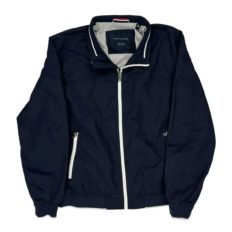 Tommy Hilfiger Windbreaker - XL Navy Nylon