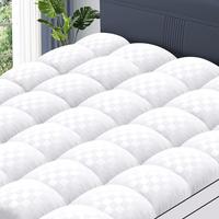 【Deals for You Days】Extra Thick Mattress 1000 GSM Topper, Down Alternative Overfill Plush Mattress Pad, Cooling Pillow To...