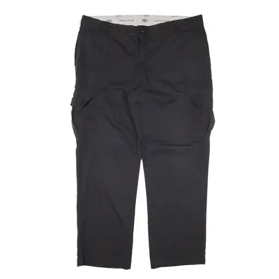 DICKIES Cargo Workwear Trousers Black Regular Straight Mens W40 L30