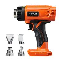 VEVOR Cordless Heat Gun, Hot Air Gun Compatible with DEWALT 20V Lithium Batteries, Max 1022℉ Heat Shrink Gun with LED Light...