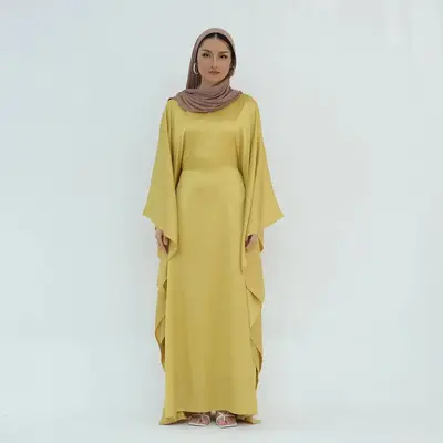 Marigold Satin Butterfly Kaftan
