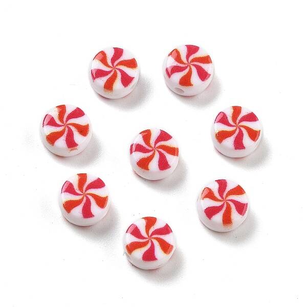 Two Tone Opaque Acrylic Beads