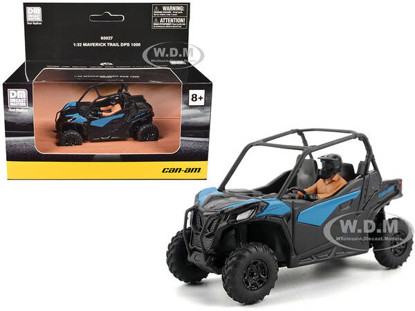 Can-Am Maverick Trail DPS 1000 Blue and Black with Driver Figure 1/32 Diecast Model by BRP Models