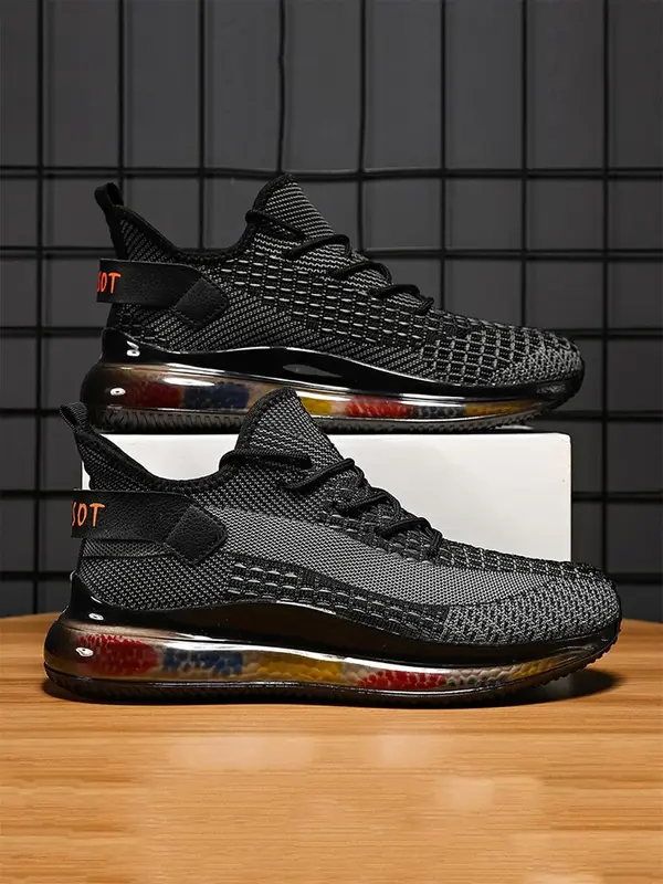 Summer Fashion Lace Up Low Top Trainers Sneakers As Gift, Matching Sports Running Shoes, Anti-slip Mesh Sneakers, Walking Sh...