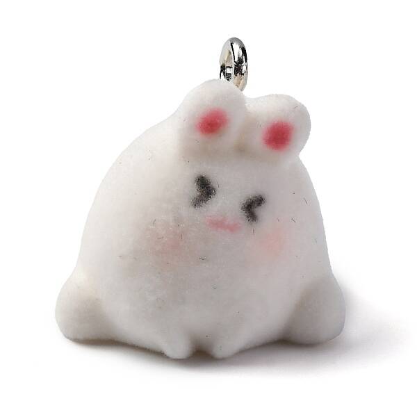 Flocky Animal Resin Pendants