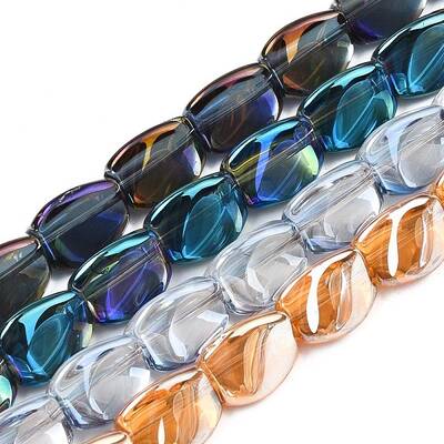 Electroplate Glass Beads Strand