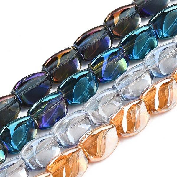Electroplate Glass Beads Strand