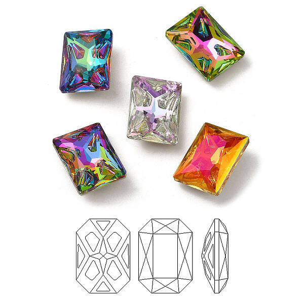 K9 Glass Rhinestone Cabochons