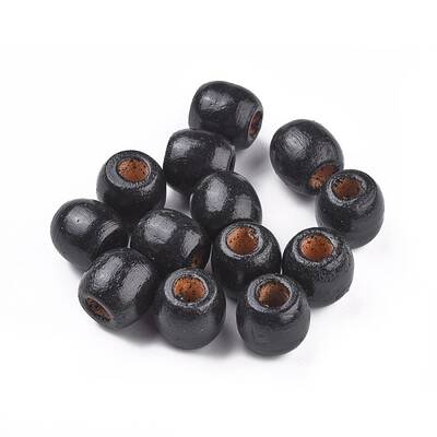 Dyed Natural Wood Beads