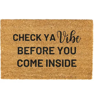Check Ya Vibe doormat, Door mat, Funny Doormat, Welcome Mat, Funny Door mat