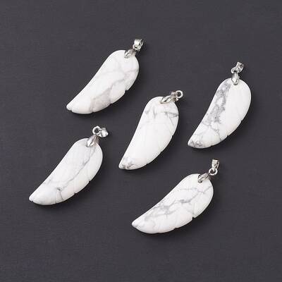 Natural Howlite Pendants