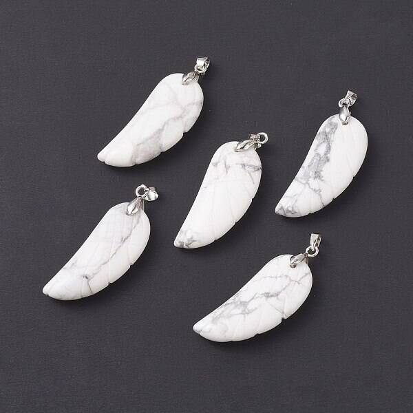 Natural Howlite Pendants