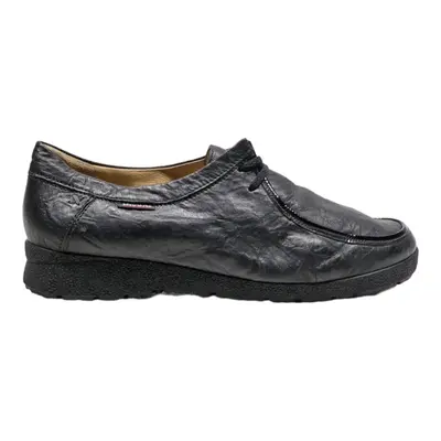 MEPHISTO Moccasin Shoes Black Leather Mens UK 10