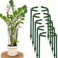 Plant Support Pile Frame, Semicircle Fixed Rod for Flower Pot, Indoor Flower Plant Vine Climbing Bracket, Universal Garden Su...