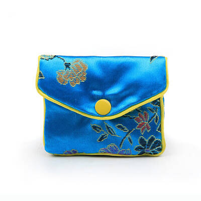 Chinese Style Rectangle Cloth Zipper Pouches