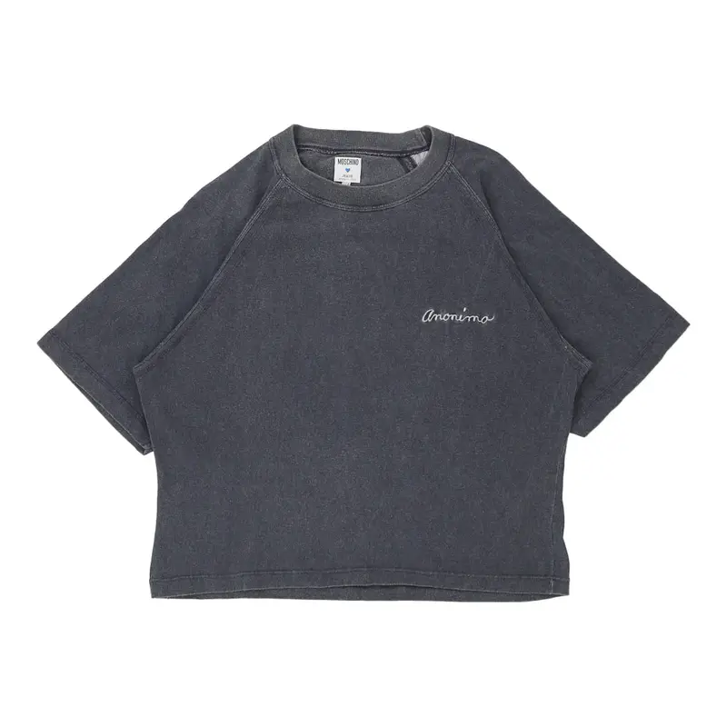 Moschino Jeans T-Shirt - XL Grey Cotton | Size: x-large
