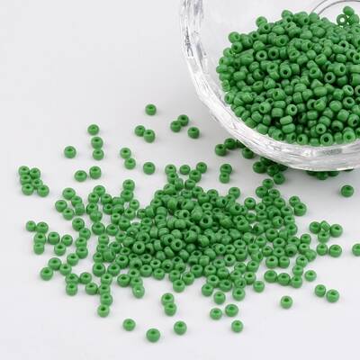12/0 Opaque Colours Round Glass Seed Beads