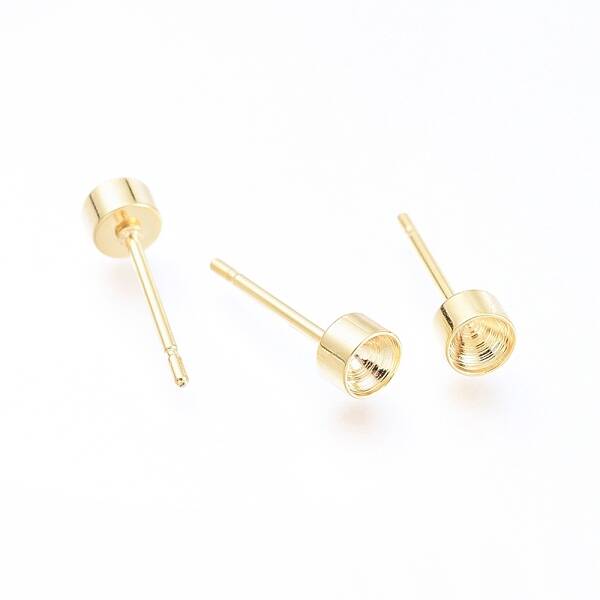 304 Stainless Steel Stud Earring Settings