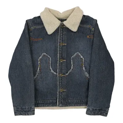 Age 13 Mix 3 Denim Jacket - Medium Blue Cotton