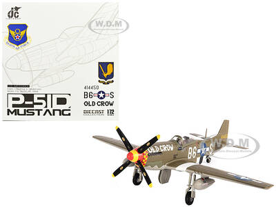 North American P-51D Mustang Fighter Aircraft Captain Clarence E. Anderson, 363rd FS, 357th FG, Old Crow (1944) United Stat...