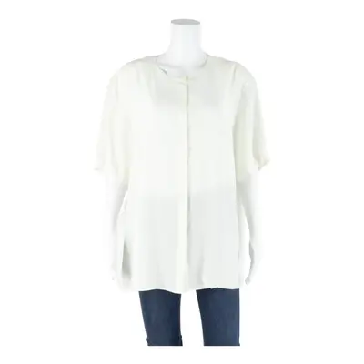 TRU Sheer Womens Blouse White UK 22