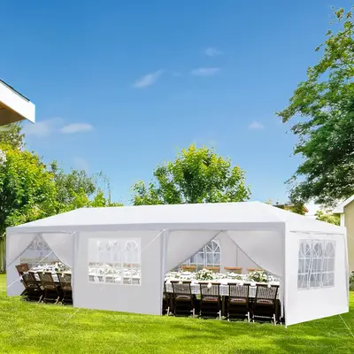 Outdoor Canopy 10 x 10/20/30ft, Party Tents with Removable Sidewalls, Gazebo Shelter for Parties, Outside Waterproof Wedding ...