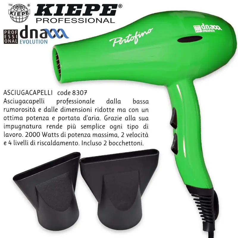 Kiepe green portofino hairdryer