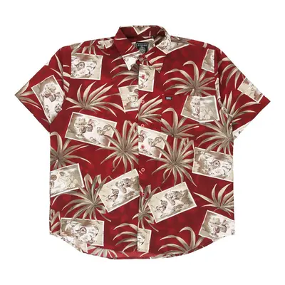 Bossimo Patterned Shirt - XL Red Polyester