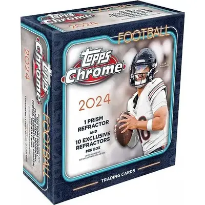2024 Topps Chrome Football Mega Trading Cards