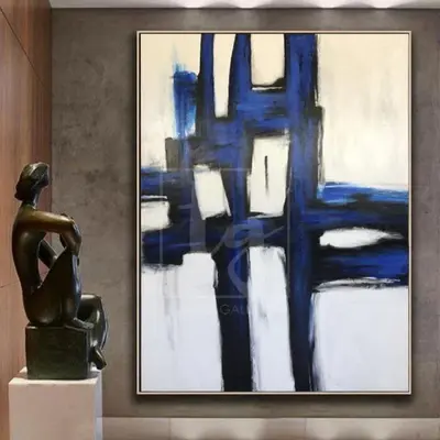 Acrylic Abstract Wall Art Original Black And White Art Large Canvas Art Extremely Unique Painting Canvas | CONUNDRUM
