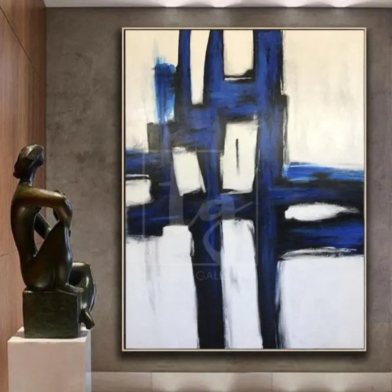 Acrylic Abstract Wall Art Original Black And White Art Large Canvas Art Extremely Unique Painting Canvas | CONUNDRUM