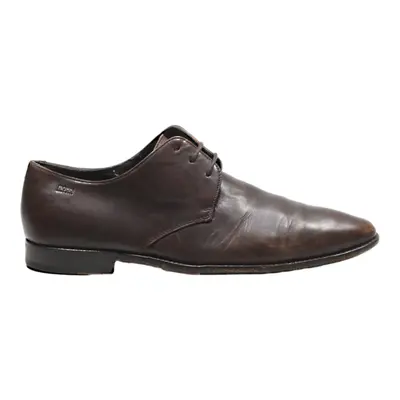 BOSS Derby Shoes Brown Leather Mens UK 6