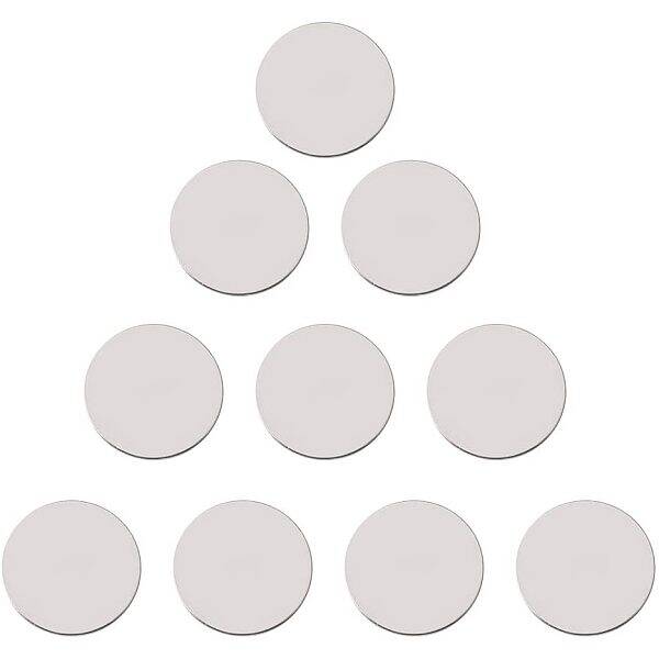 50 pcs 25mm Flat Round 304 Stainless Steel Blank Stamping Tag Pendants for Earring Bracelet Necklace Pendant Charm Jewelry Ma...