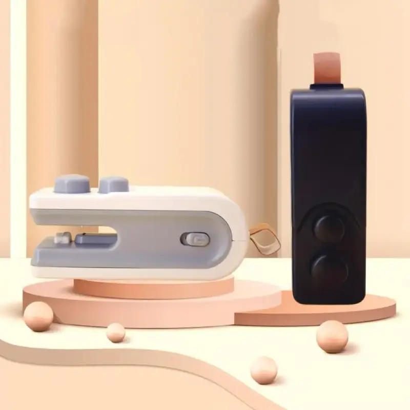 Portable Mini Bag Sealer, 1 Count USB Rechargeable 2 in 1 Vacuum Sealer, Handheld Food Storage Machine for Indoor & Outdoor