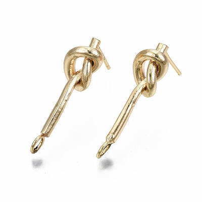 Brass Stud Earring Findings