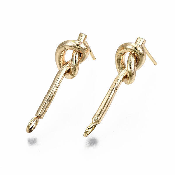 Brass Stud Earring Findings