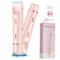 Electric Hair Trimmer for Women - 1 Box Rechargeable 2 in 1 Body & Facial Diffuser Hair Removal - Valentine's Day Gift Comfor...